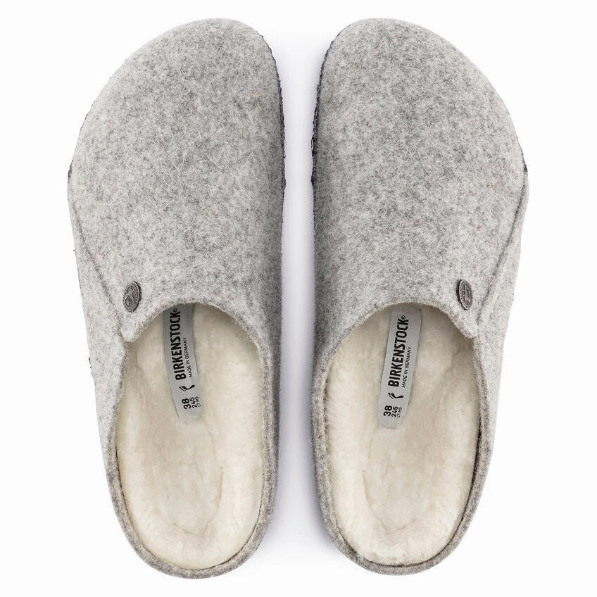 Women's Zermatt Wool/Shearling Light Grey Travel Shoes