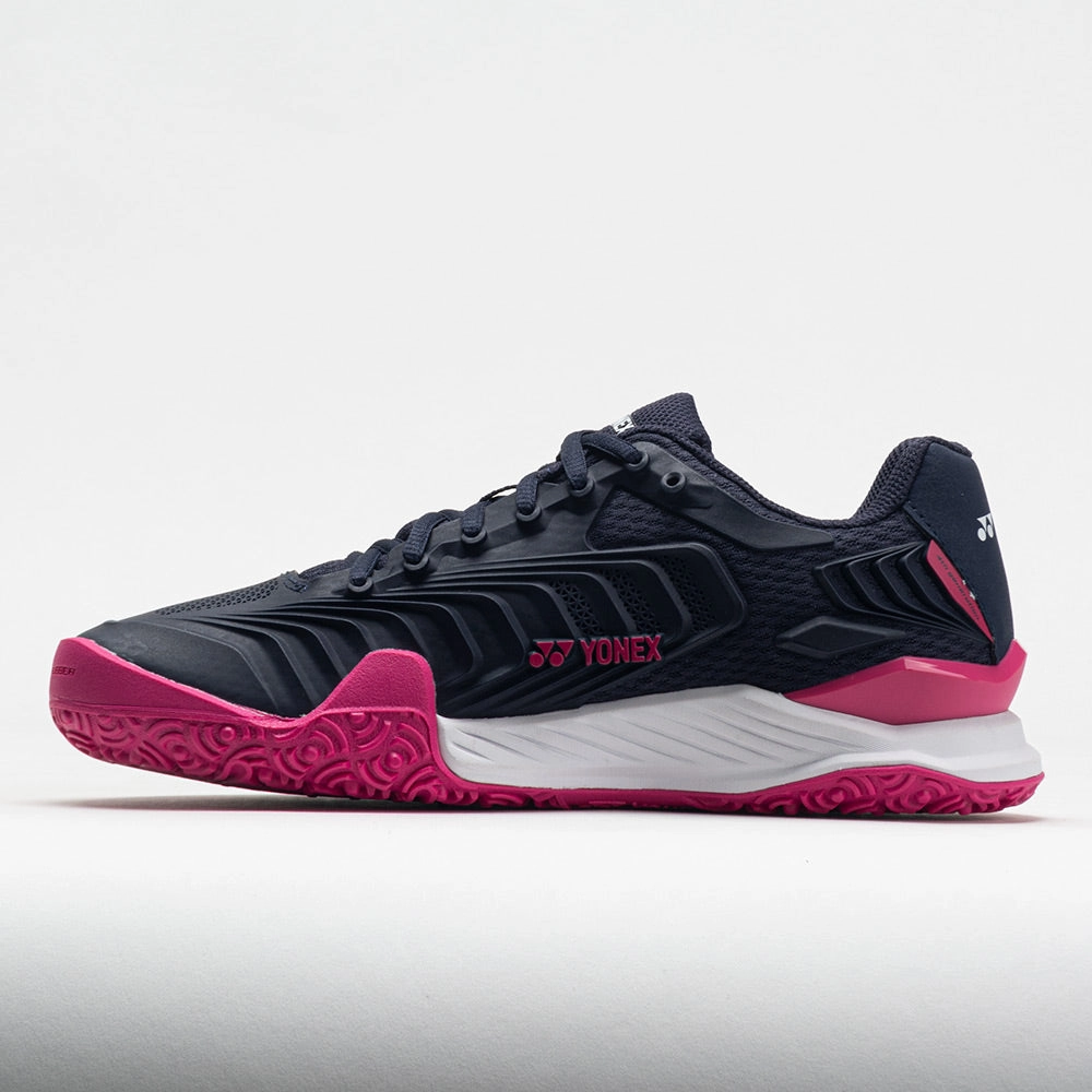 Yonex Power Cushion Eclipsion 4 Clay Women's  Navy/Pink running in a stone bridge area shoes Quick Comfort