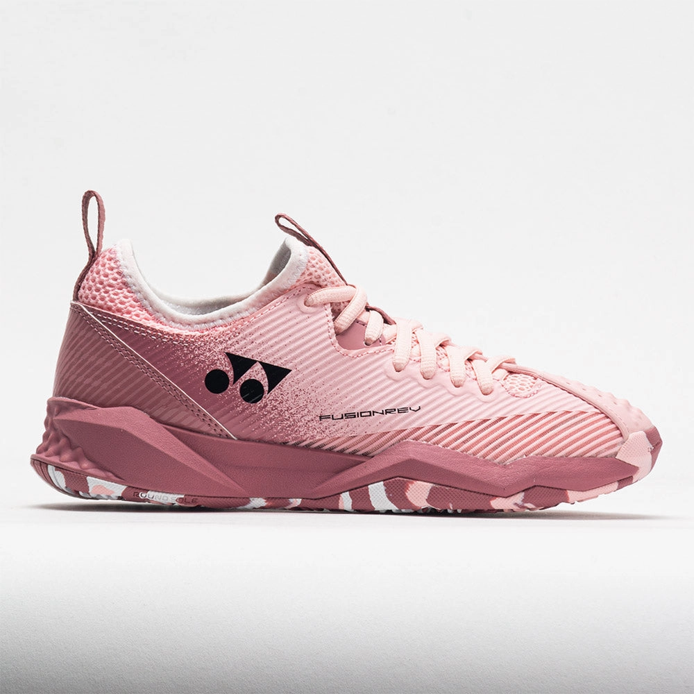low - top synthetic track running wear Yonex Power Cushion FusionRev 4 Clay Women's  Smoke Pink