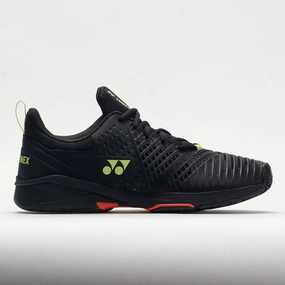 Comfortable Heel Yonex Power Cushion Sonicage 3 Men's  Black/Lime