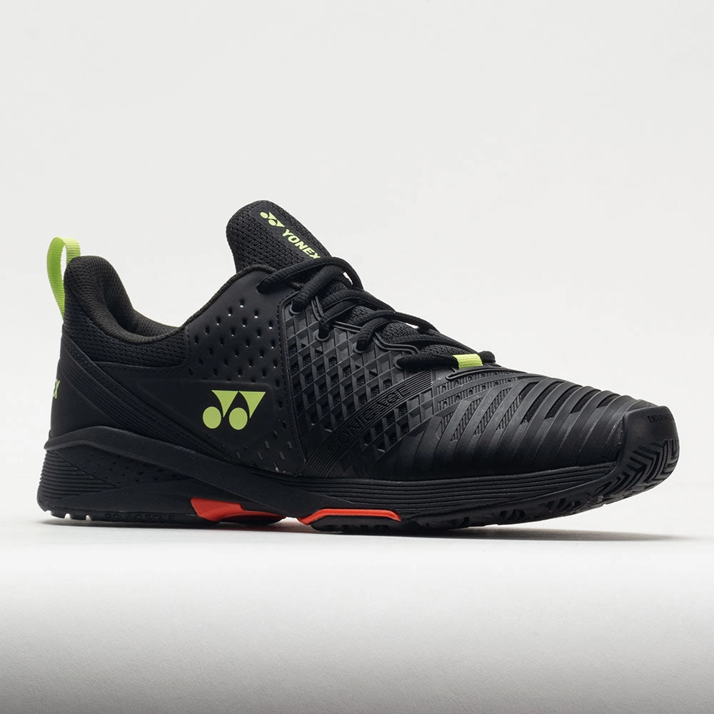Tempo - run semi - formal shoes Yonex Power Cushion Sonicage 3 Men's  Black/Lime