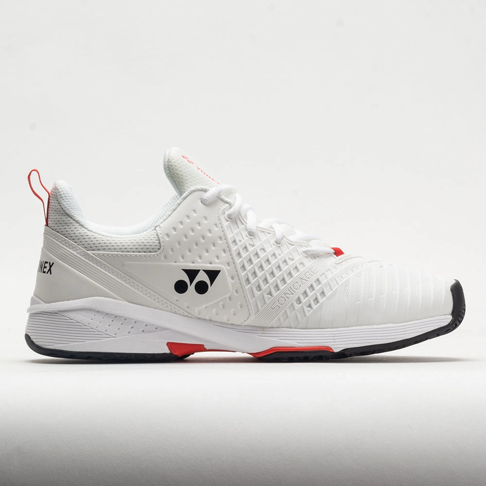 Yonex Power Cushion Sonicage 3 Men's  White/Red short - distance running footwear