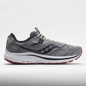 tongue tapered - toe - feature shoes Saucony Omni 21 Men's  Alloy/Garnet