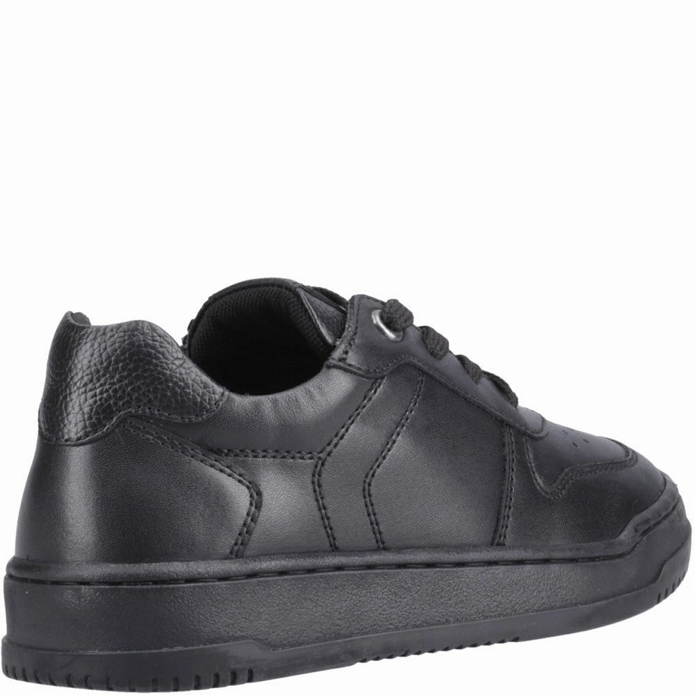 Hush Puppies Dougie Lace Junior School Shoes Office Fit Stretchable
