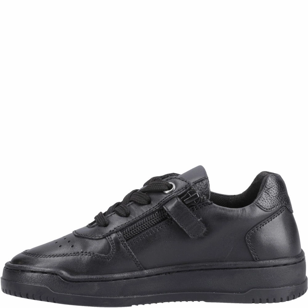 Hush Puppies Dougie Lace Junior School Shoes Pull Step