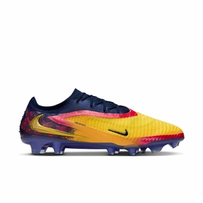 Indoor Fit Strong Build Nike Phantom 6 Low Elite FG EH Firm Ground Soccer Cleat - Laser Orange/ Lemon Venom